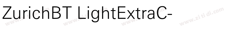 ZurichBT LightExtraC字体转换